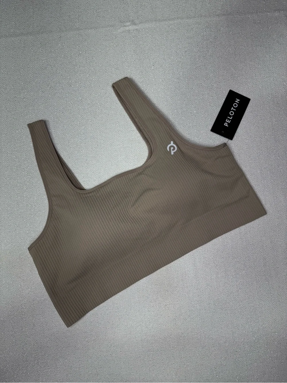 Peloton Seamless Square Neck Sports Bra Sand XL / XXL NWT
